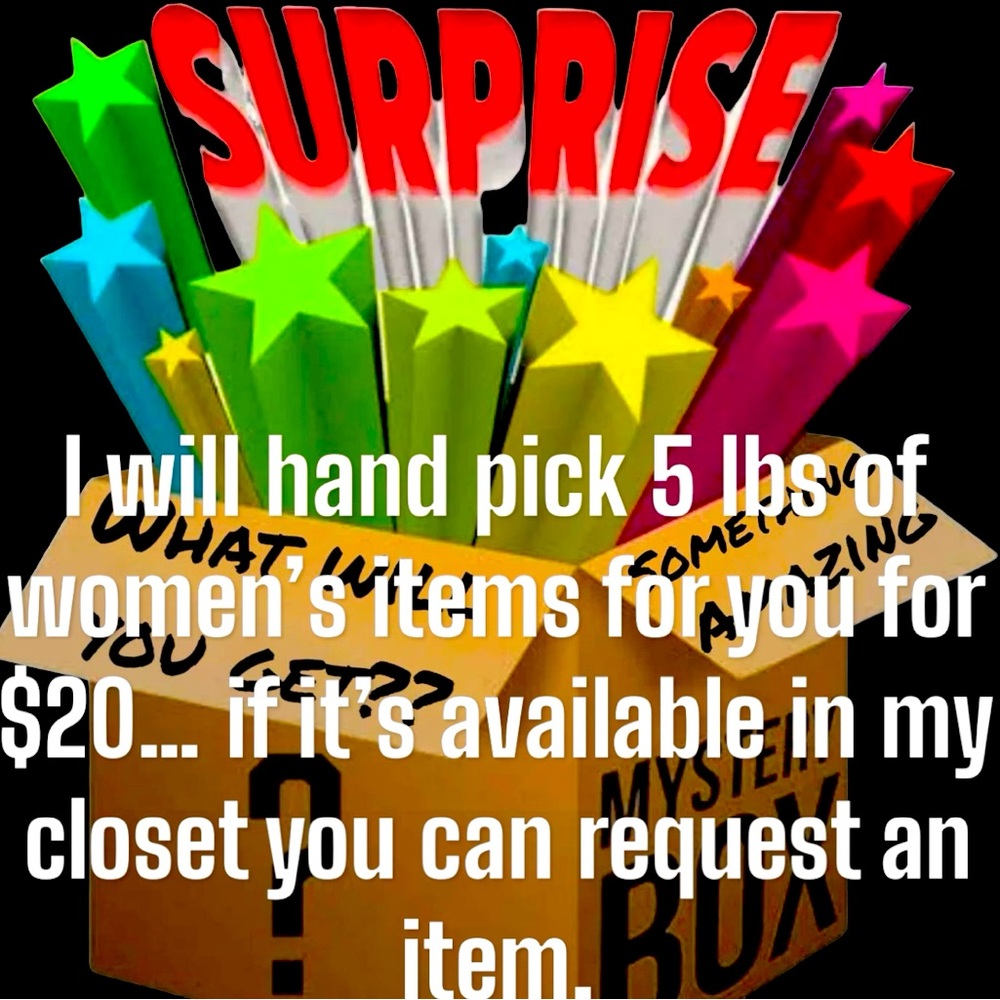 $20 for 5 lbs of women’s clothing items or accessories shipped to you